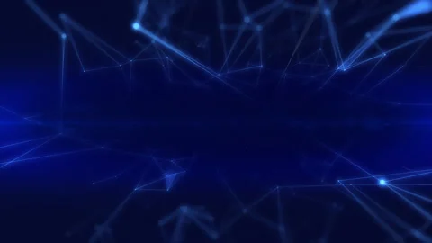 Blue Abstract Technology Polygon Fast Fly Through Network Flowing Concept Stock Footage 328174905