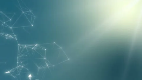 Blue abstract technology, science and engineering motion background. White lines Stock Footage 112270432