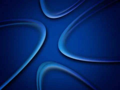 Blue Abstract Template Abstract Background With Curves Lines Stock-Illustration