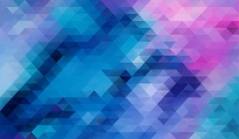 Blue Abstract triangle background Stock Illustration