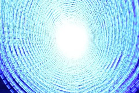 Blue abstract tunnel Stock Illustration