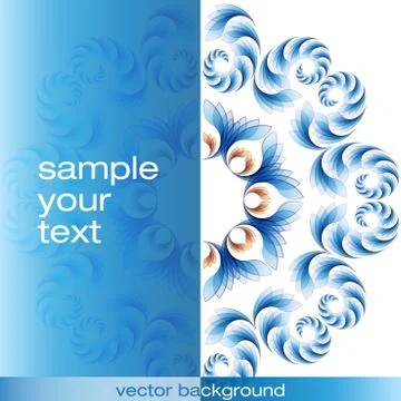 Blue abstract vector background Stock Illustration