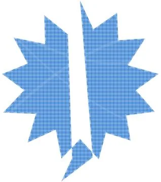 Blue abstract warning sign with lightning bolt 스톡 일러스트