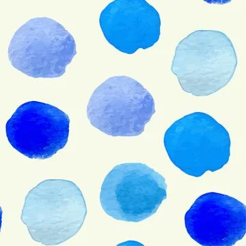 Blue abstract watercolor pattern Stock Illustration