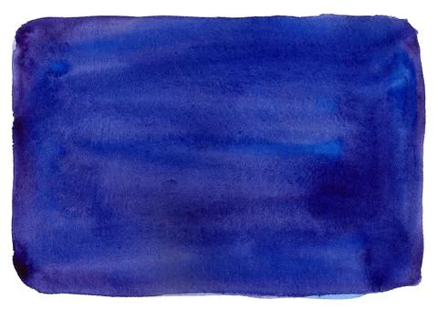 Blue abstract watercolor rectangle Stock Illustration