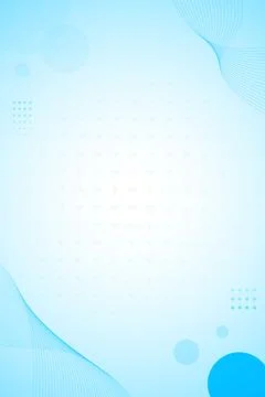 Blue Abstract Wave Background with Circles for Presentation and Digital Desig Stock Illustration