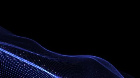 Blue Abstract Wave Background Video stock 318995805