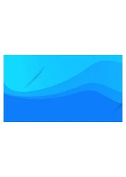 Blue Abstract Wave Background with Gradient Curves Stock Illustration