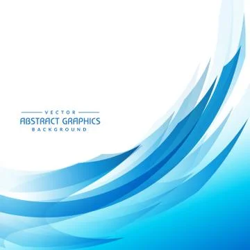 Blue abstract wave background Stock Illustration