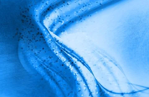 A blue abstract wave background with soft light going through. Blur blue ab.. Stock Illustration