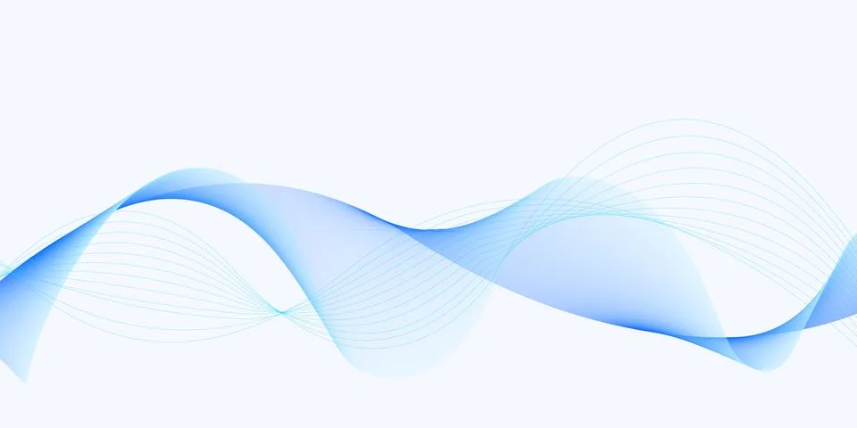 Blue Abstract Wave Background for Technology Design Stockillustratie