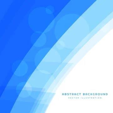 Blue abstract wave Stock Illustration