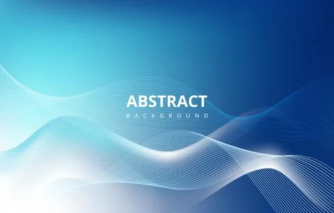 Blue Abstract Wave Lines Gradient Texture Background Wallpaper Graphic Design Illustrazione stock