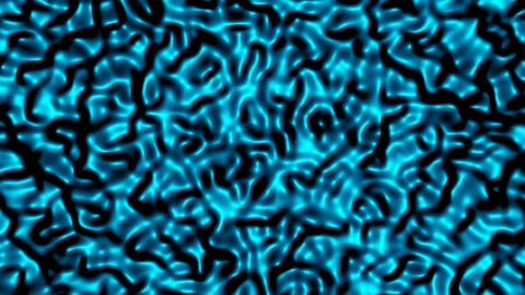 Blue Abstract Wave Motion Background Like Microorganism Life in Flatlay View Stock Footage 129484524