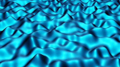 Blue Abstract Wave Motion Background Stock Footage 129584949