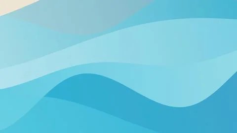 Blue abstract waves background for design or presentation 스톡 일러스트