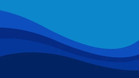 Blue abstract waves flowing horizontally, minimalist layered animation Stock-Footage 330864502