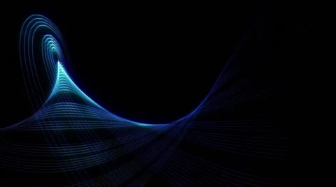 Blue abstract waves Stock Footage 62783159