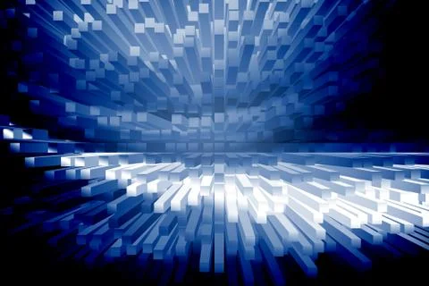 Blue abstract wavy gradient background 스톡 일러스트