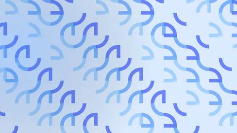 Blue abstract wavy lines pattern on light blue background イラスト素材