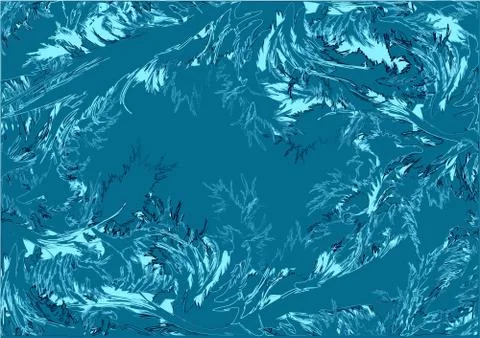 Blue abstract winter background Stock Illustration