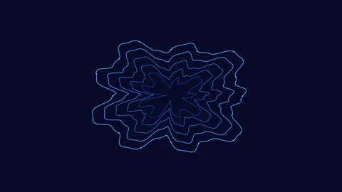 Blue abstract wireframe geometry motion background. Stockbeeldmateriaal 342080818
