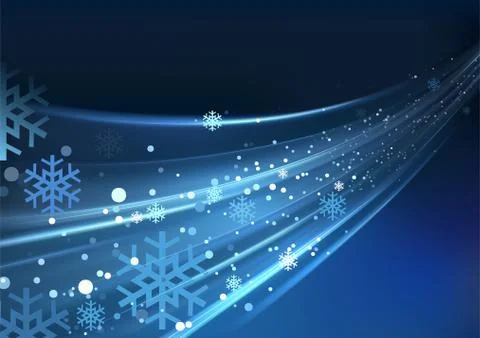 Blue Abstract Xmas Stock Illustration