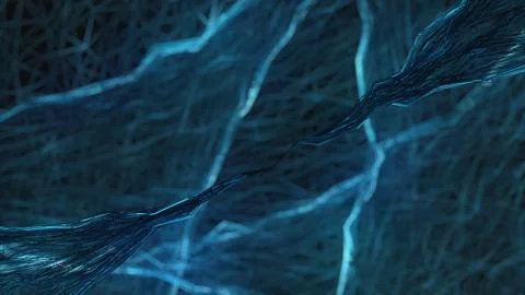 Blue abstraction on a black background Stock Illustration