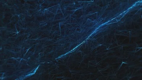 Blue abstraction on a black background Illustrazione stock