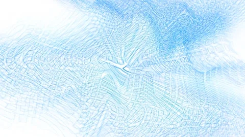 Blue abstraction curved cells Stock Footage 263352133
