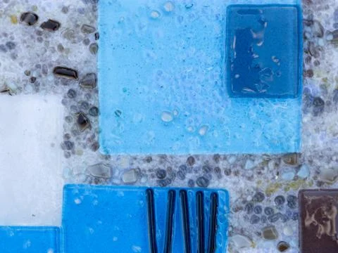 Blue abstraction Stock Photos
