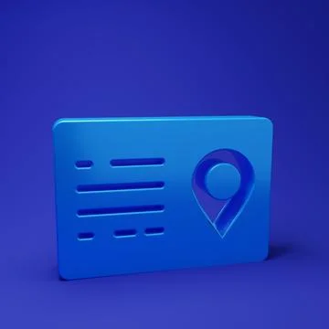 Blue Address book icon isolated on blue background. Telephone directory. Mi.. Stock Illustration