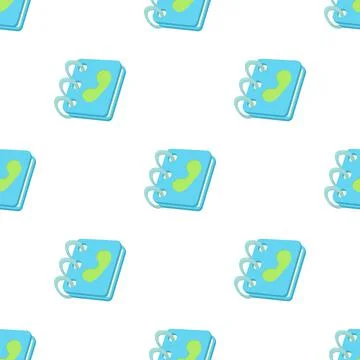 Blue address book pattern seamless vector Illustrazione stock