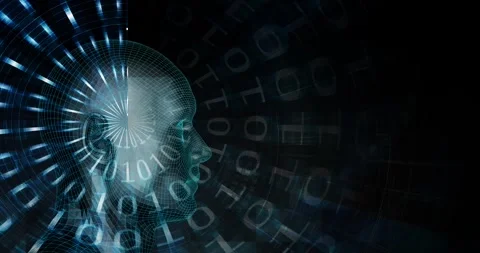 Blue Advanced Technology Futuristic Abstract as Industry Concept Looping Stock Footage 312304901