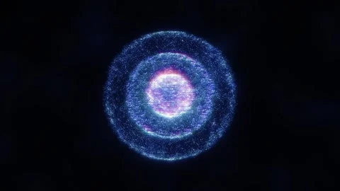 Blue aesthetic energy orb background animation. Stock Footage 280557008