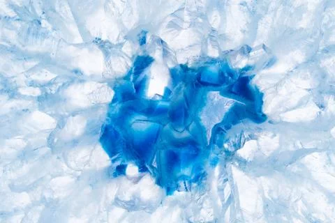 Blue agate cut cross section Foto stock