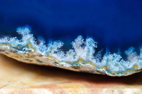 A blue agate 库存照片