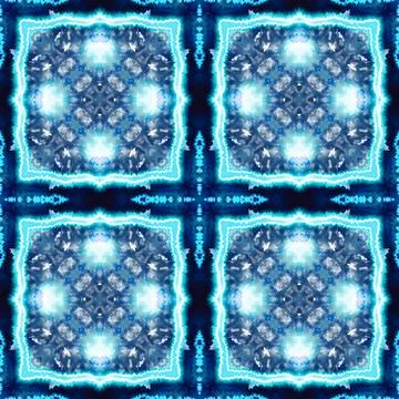 Blue agate seamless pattern of marble , illustration of exotic stone for fabric Stock Illustration