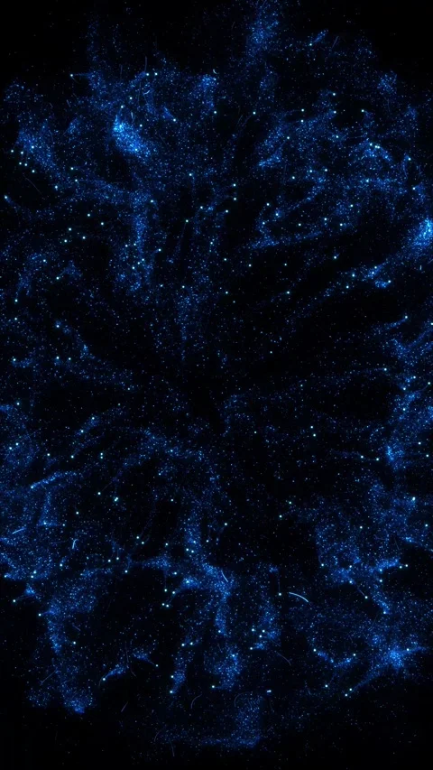 Blue AI Energy Particle Explosion Video stock 342630547