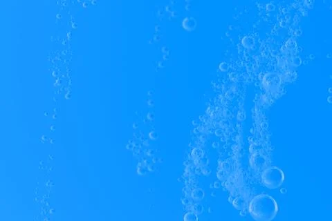 Blue air bubbles Stock Photos