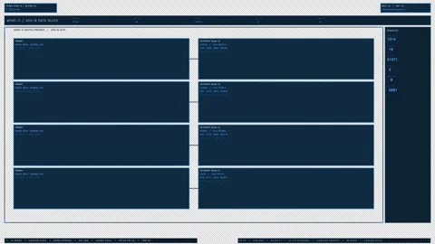 Blue Air Traffic Control Data Panel HUD Element Stock Footage 336051894