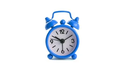 Blue alarm clock Stock Photos