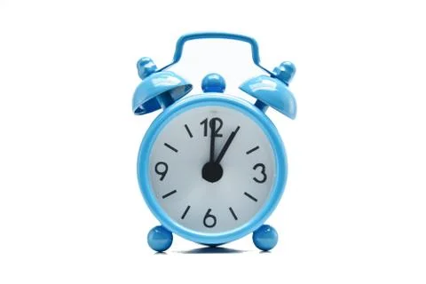 The blue alarm clock Stock Photos