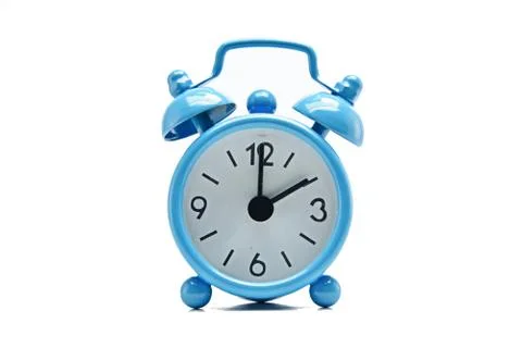 The blue alarm clock Stock Photos