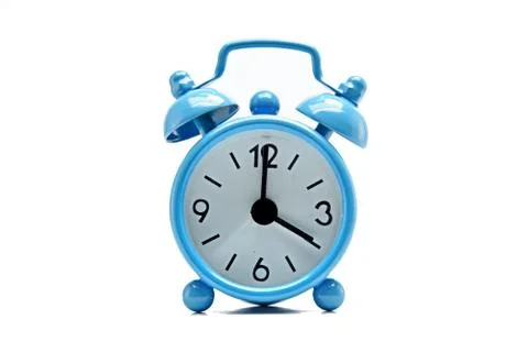 The blue alarm clock Stock Photos