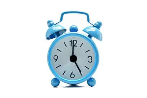 The blue alarm clock Stock Photos