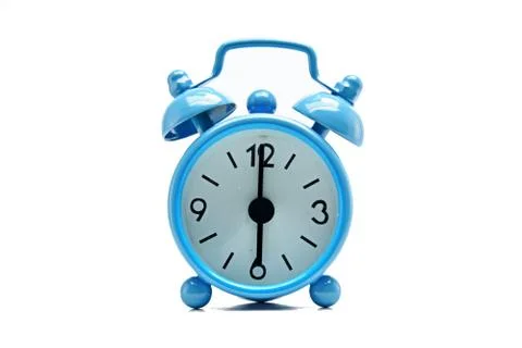 The blue alarm clock Stock Photos