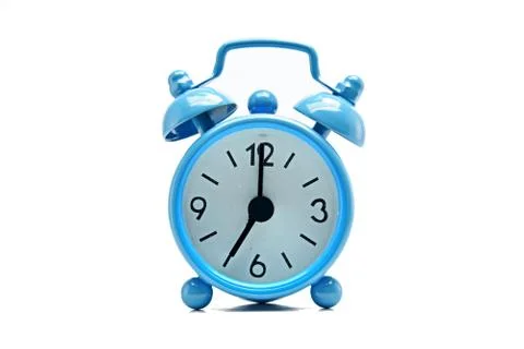 The blue alarm clock Stock Photos