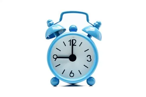The blue alarm clock Stock Photos