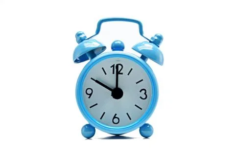 The blue alarm clock Stock Photos